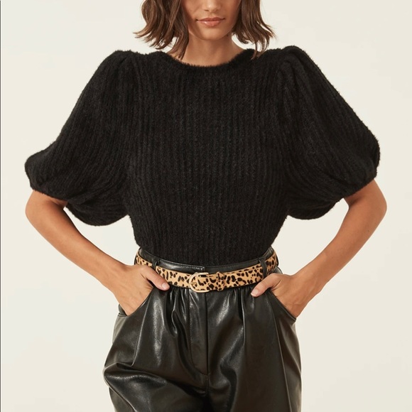 LPA Sweaters - Revolve x LPA Black Bonnie Sweater
